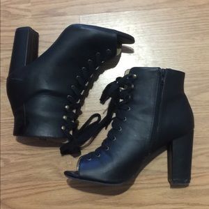 Lace-Up Booties